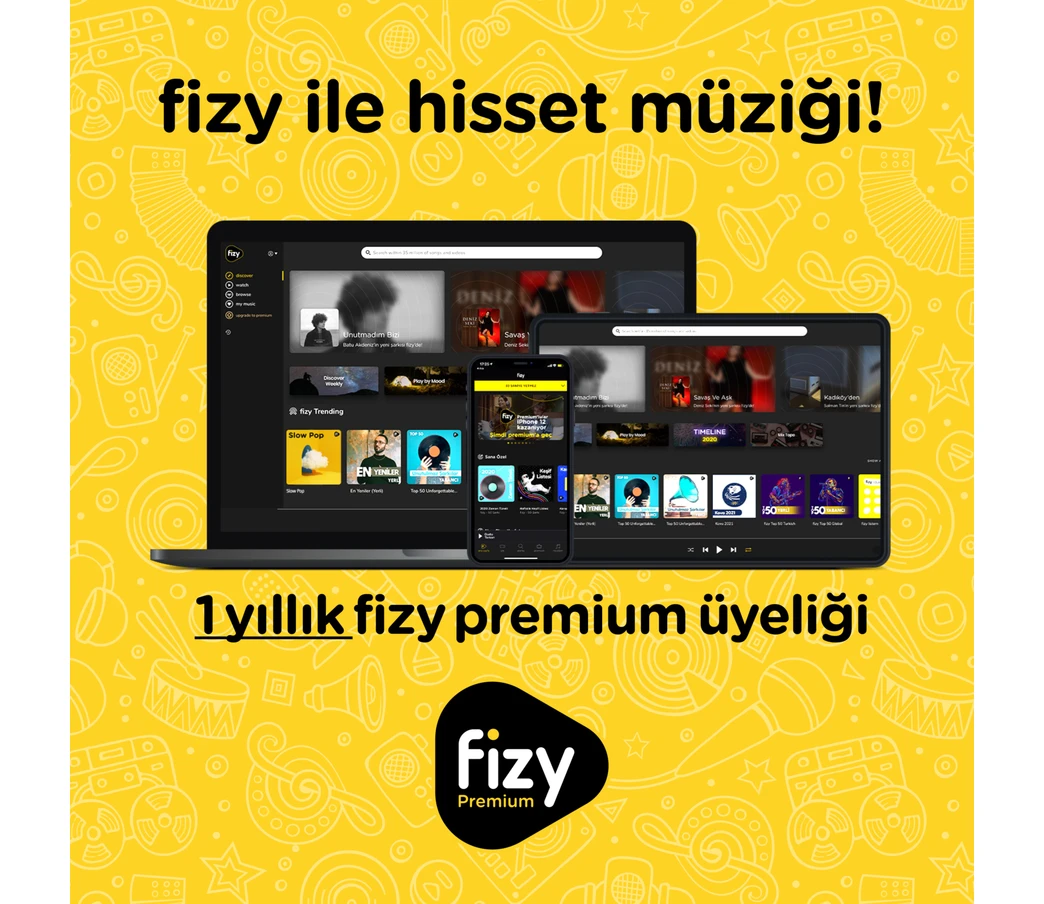 Fizy 1 Yıllık Premium Üyelik